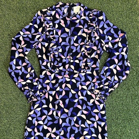 Kate Spade Womens Spinner Shirtdress Silk Dress $398 MSRP - Picture 2 of 12